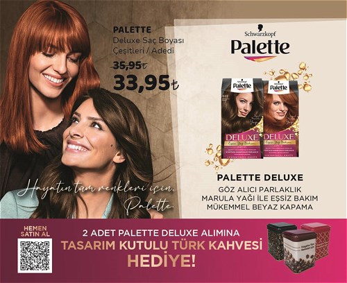 Schwarzkopf Palette Deluxe Saç Boyası Çeşitleri/Adedi image