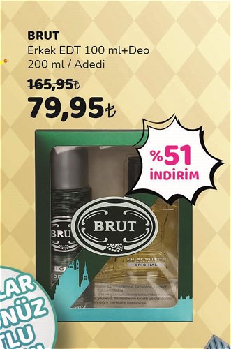 Brut Erkek Edt 100 ml+Deo 200 ml image