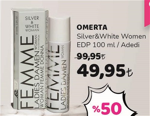 Omerta Silver&White Women Edp 100 ml image