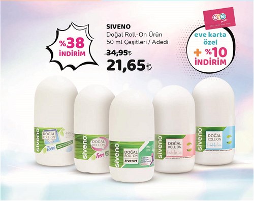 Siveno Doğal Roll-on Ürün 50 ml Çeşitleri image