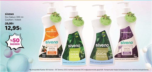 Siveno Sıvı Sabun 300 ml Çeşitleri image