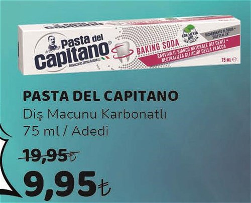 Pasta Del Capitano Diş Macunu Karbonatlı 75 ml image