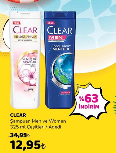 Clear Şampuan Men ve Women 325 ml Çeşitleri image