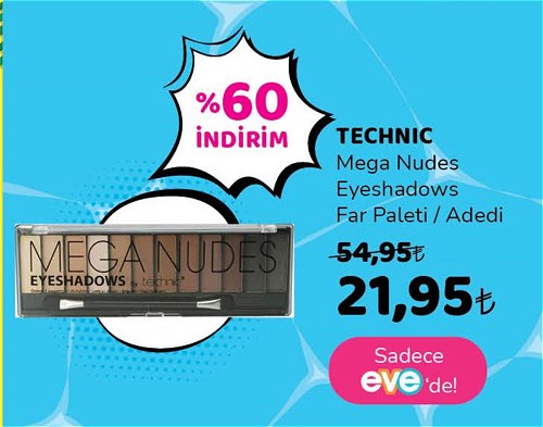 Technic Mega Nudes Eyeshadows Far Paleti image