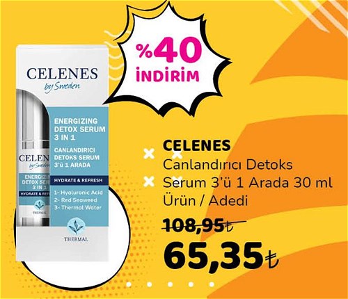 Celenes Canlandırıcı Detoks Serum 3'ü 1 Arada 30 ml image