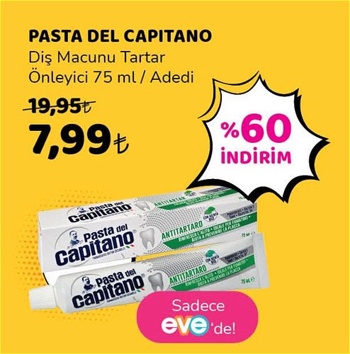 Pasta Del Capitano Diş Macunu Tartar Önleyici 75 ml image