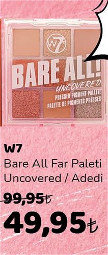 W7 Bare All Far Paleti Uncovered image