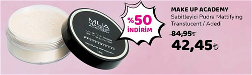 Make Up Academy Sabitleyici Pudra Mattifying Translucent image