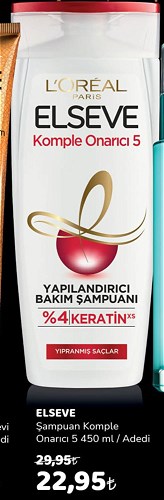 Loreal Paris Elseve Şampuan Komple Onarıcı 5 450 ml image