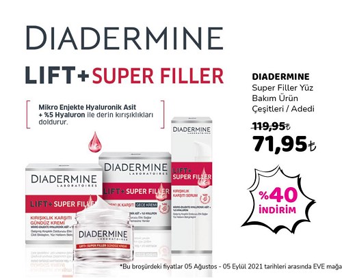 Diadermine Super Filler Yüz Bakım Ürün Çeşitleri / Adedi image