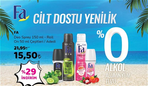 Fa Deo Sprey 150 ml - Roll On 50 ml Çeşitleri / Adedi image