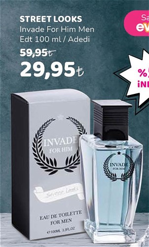 Street Looks Invade For Him Men Edt 100 ml image