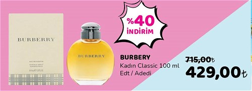 Burbery Kadın Classic 100 ml Edt image