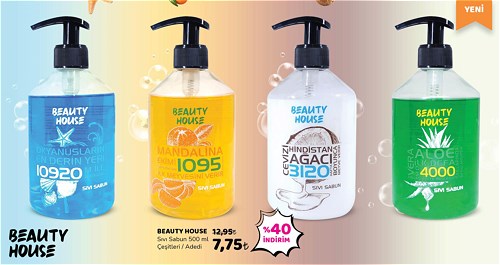 Beauty House Sıvı Sabun 500 ml Çeşitleri / Adedi image