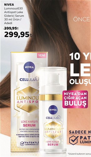 Nivea Luminous630 Antispot Leke Giderici Serum 30 ml image