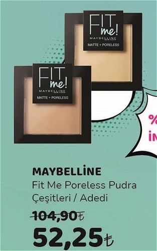 Maybelline Fit Me Poreless Pudra Çeşitleri/Adedi image