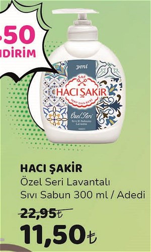 Hacı Şakir Özel Seri Lavantalı Sıvı Sabun 300 ml image