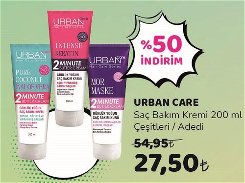 Urban Care Saç Bakım Kremi 200 ml Çeşitleri image