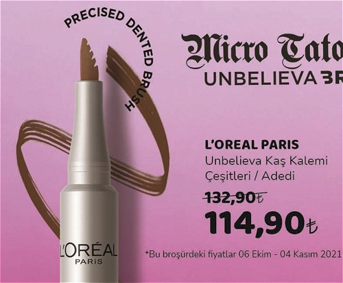 Loreal Paris Unbelieva Kaş Kalemi Çeşitleri/Adedi image