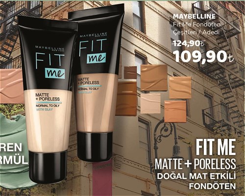 Maybelline Fit Me Fondöten Çeşitleri/Adet image