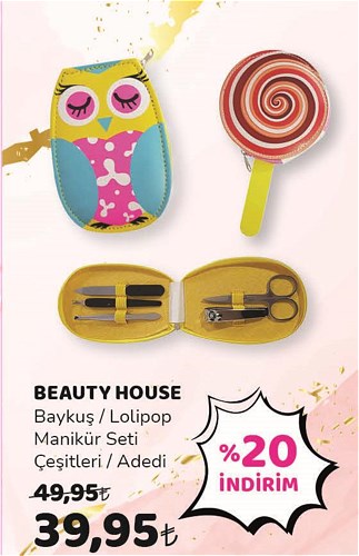 Beauty House Baykuş/Lolipop Manikür Seti Çeşitleri Çeşitleri image