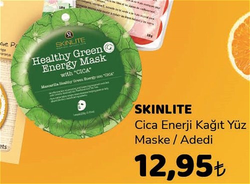 Skinlite Cica Enerji Kağıt Yüz Maske image