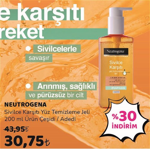 Neutrogena Sivilce Karşıtı Yüz Temizleme Jeli 200 ml image