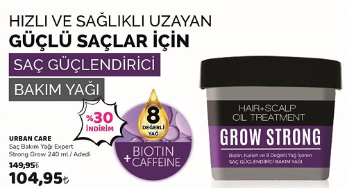 Urban Care Saç Bakım Yağı Expert Strong Grow 240 ml image