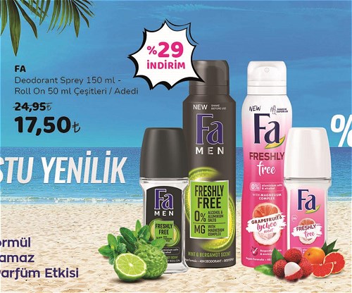 Fa Deodorant Sprey 150 ml+Roll On 50 ml Çeşitleri image