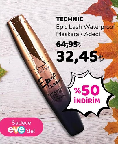 Technic Epic Lash Waterproof Maskara image