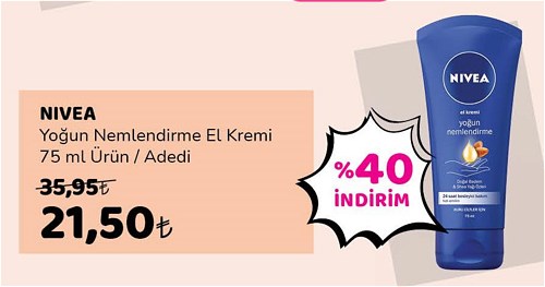 Eveshop Nivea Yoğun Nemlendirme El Kremi 75 ml