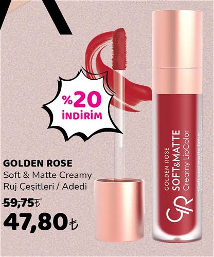 Golden Rose Soft&Matte Creamy Ruj Çeşitleri/Adedi image