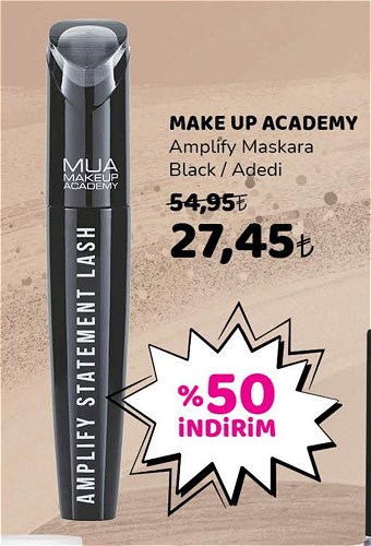 Make Up Academy Amplify Maskara Black  image