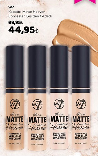 W7 Kapatıcı Matte Heaven Concealar Çeşitleri/Adedi image