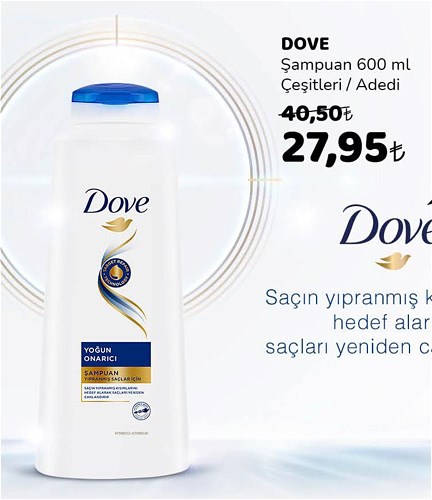 Dove Şampuan 600 ml Çeşitleri image