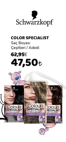 Schwarzkopf Color Specialist Saç Boyası Çeşitleri/Adedi image