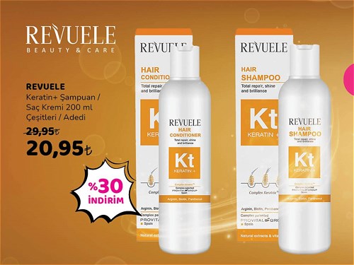 Revuele Keratin+Şampuan/Saç Kremi 200 ml Çeşitleri image