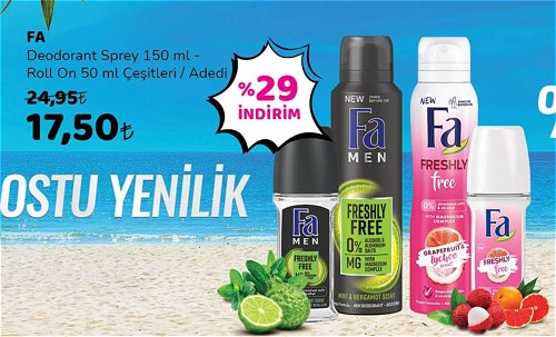 Fa Deodorant Sprey 150 ml-Roll On 50 ml Çeşitleri image