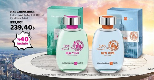 Mandarina Duck Let's Travel To Ny Edt 100 ml Çeşitleri image