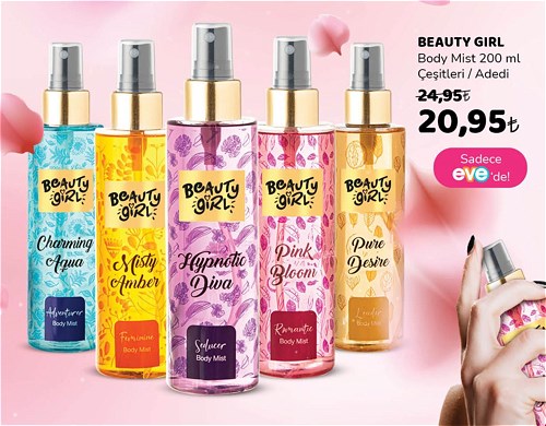 Beauty Girl Body Mist 200 ml Çeşitleri image