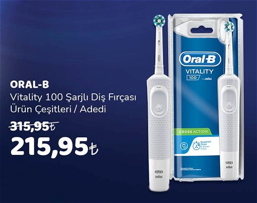 Oral-B Vitality 100 Şarjlı Diş Fırçası Çeşitleri/Adedi image