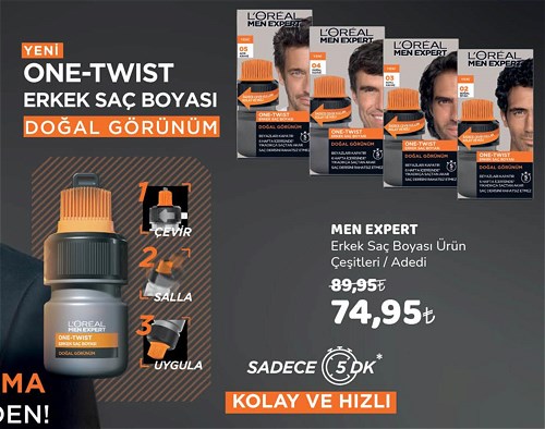 Loreal Men Expert Erkek Saç Boyası Çeşitleri/Adedi image