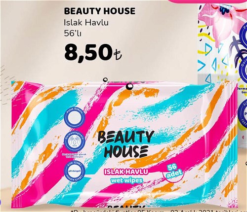 Beauty House Islak Havlu 56'lı image