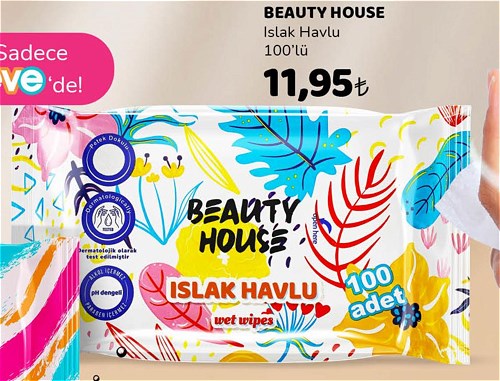 Beauty House Islak Havlu 100'lü image