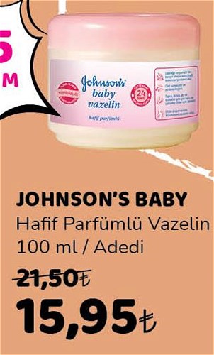 Johnson's Baby Hafif Parfümlü Vazelin 100 ml image