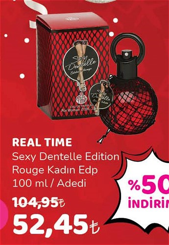 Real Time Sexy Dantelle Edition Rouge Kadın Edp 100 ml image