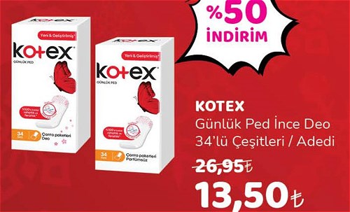 Kotex Günlük Ped İnce Deo 34'lü Çeşitleri image