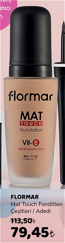 Flormar Mat Touch Fondöten Çeşitleri/Adedi image