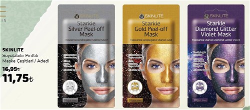 Skinlite Soyulabilir Pırıltı Maske Çeşitleri/Adedi image