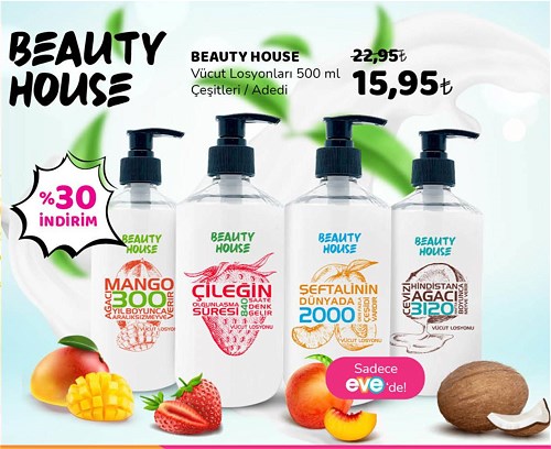 Beuaty House Vücut Losyonları 500 ml Çeşitleri image